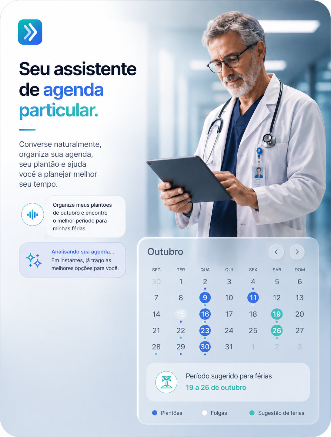 Seu assistente de agenda particular